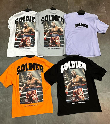 Men White M.TYSON solider Tshirt