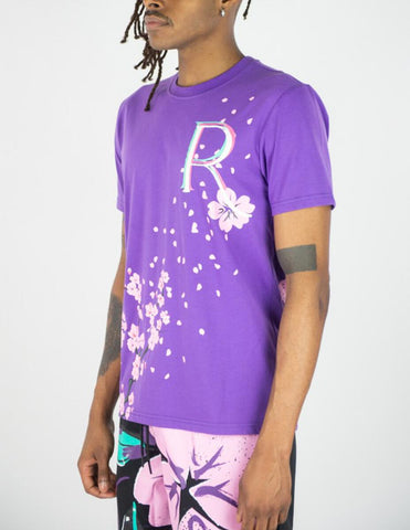 MEN BLACK/ PURPLE CULTIVATED INFLUENCE TEE