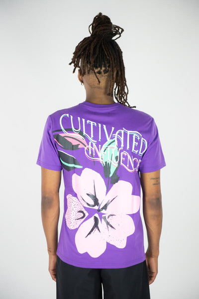 MEN BLACK/ PURPLE CULTIVATED INFLUENCE TEE