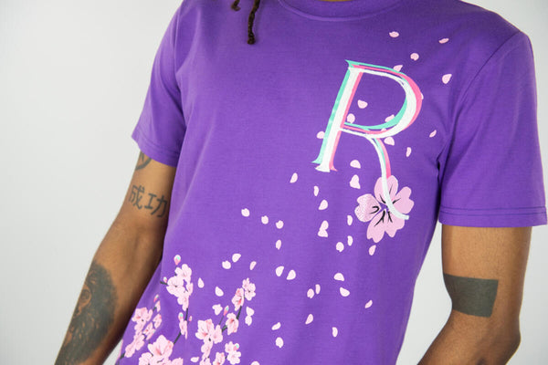 MEN BLACK/ PURPLE CULTIVATED INFLUENCE TEE