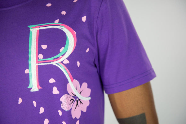 MEN BLACK/ PURPLE CULTIVATED INFLUENCE TEE