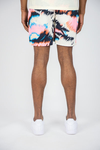 MEN NATURAL/ PINK TIGER BOARD SHORTS