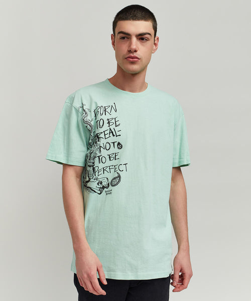 Men Teal Reason Brand Luca Tee