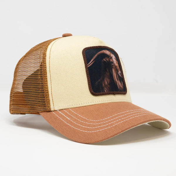 Goat Beige trucker hat