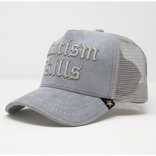 Unisex Grey Racism Kills Gold Star hat