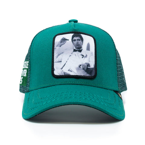 Scarface Green Gold Star Trucker hat