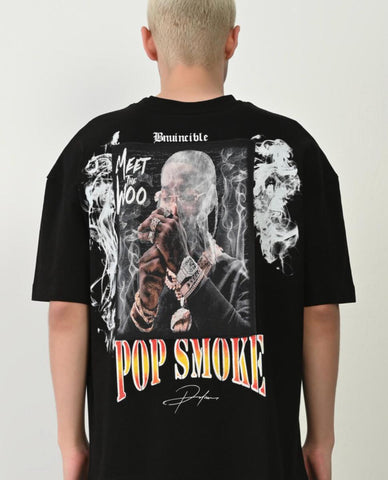 Men Black Meet The Woo Pop Smoke Tshirt