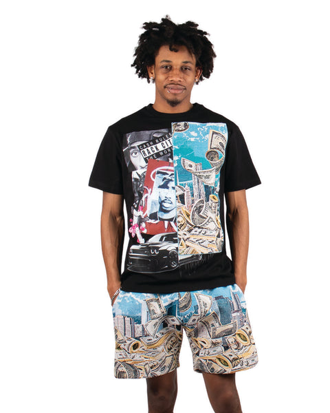 MEN'S MAJESTIK RACK CITY HEAVY TAPESTRY SHORTS