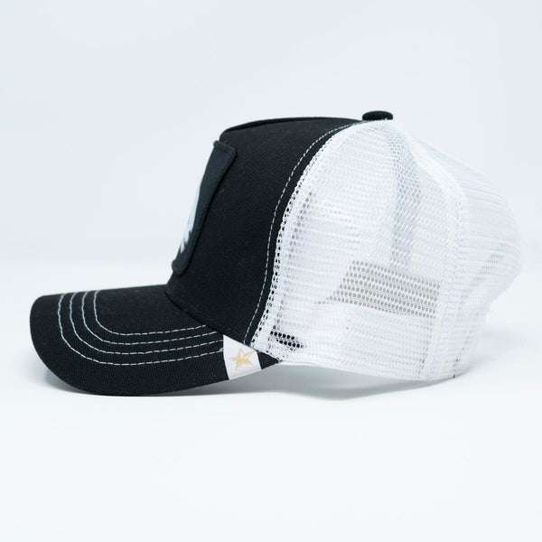 Men/ Women Black/ White GOAT Trucker Hat