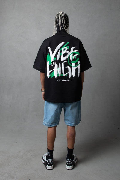 MEN BLACK VIBE HIGH TEE