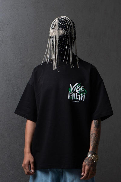 MEN BLACK VIBE HIGH TEE