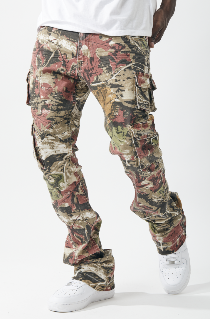 MEN VINTAGE CANADA CAMO KINDER CARGO STACK PANTS