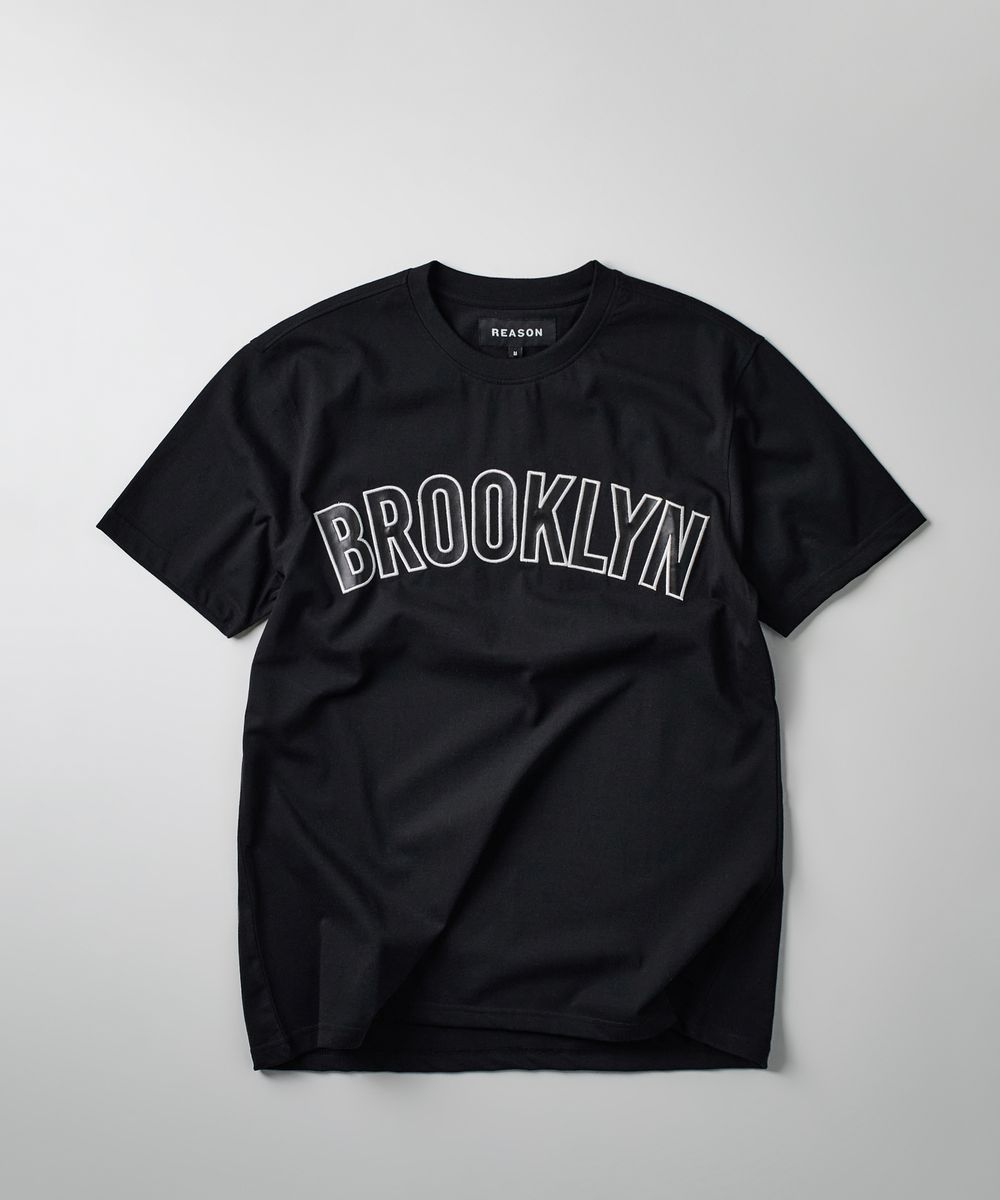 Men Black Reason Brand Brooklyn Tee Shirt