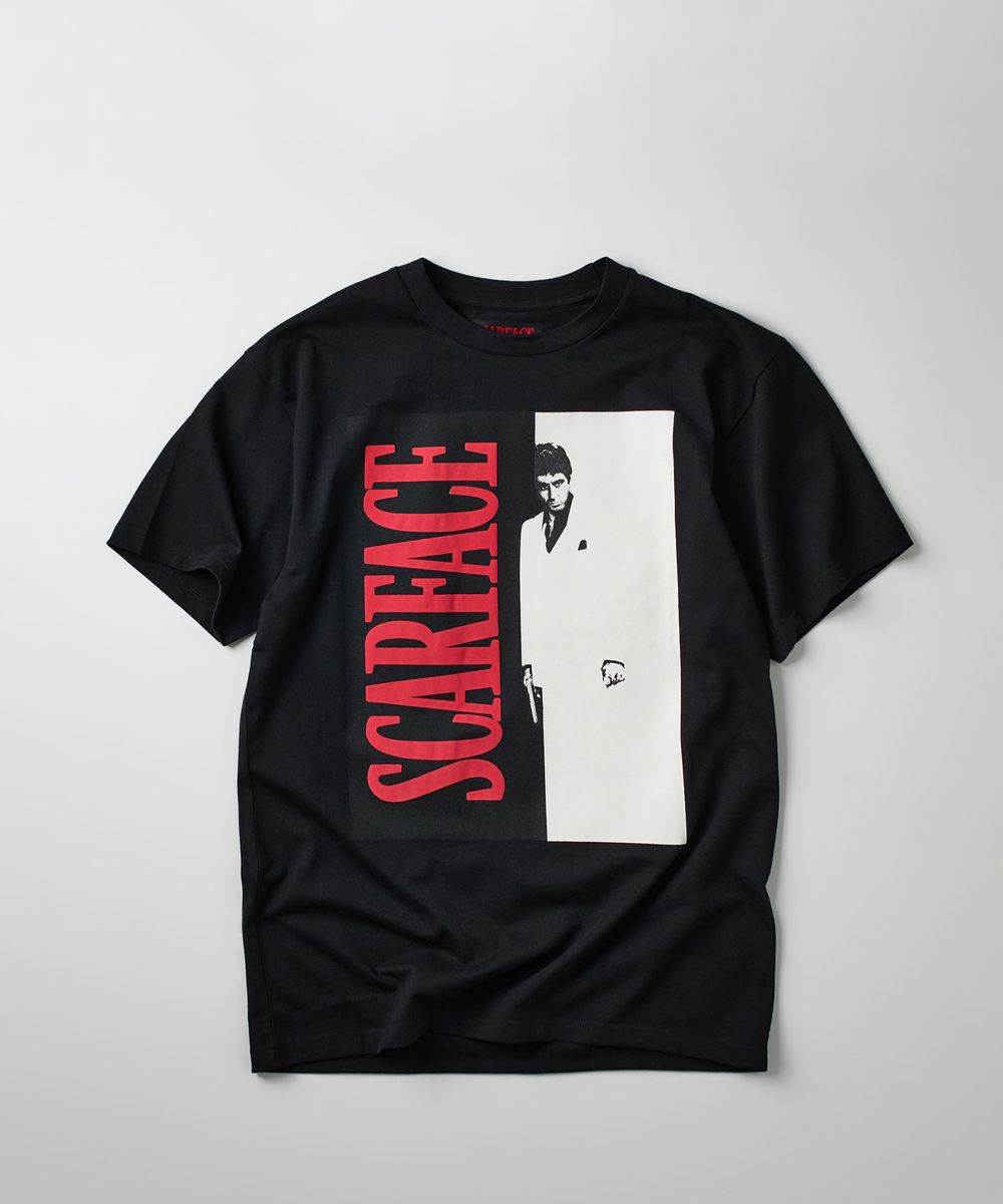 Men Black Reason Brand Scarface Split Tee