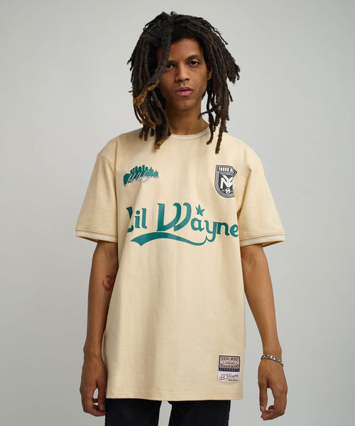 Men Khaki Reason Brand Lil Wayne Young Money Soccer Jersey