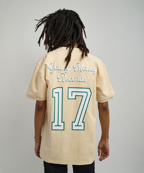 Men Khaki Reason Brand Lil Wayne Young Money Soccer Jersey