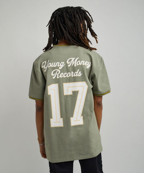 Men Olive Reason Brand Lil Wayne Young Money Soccer Jersey