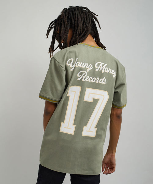 Men Olive Reason Brand Lil Wayne Young Money Soccer Jersey