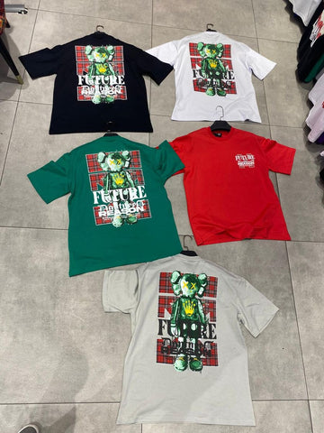 MEN GREEN  KAWS-FUTURE TEE