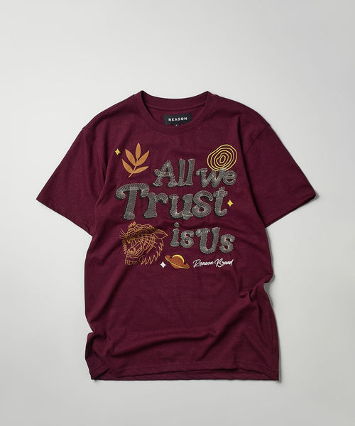 Men Burgundy's Trust Tee