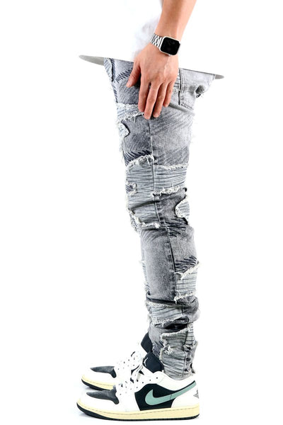 Men LIN(GREY) Slim Fit Jeans