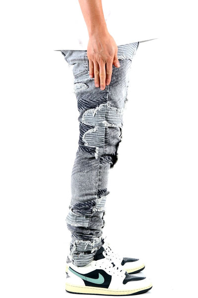 Men LIN(GREY) Slim Fit Jeans