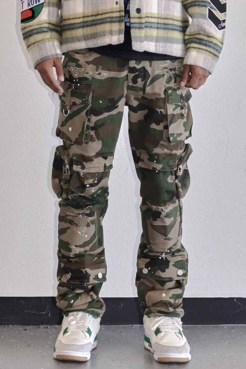 MEN 0WC UTILITY CARGO MULTI DENIM PANTS