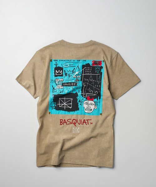 Men Khaki Reason Brand Basquiat Equals Pi Tee