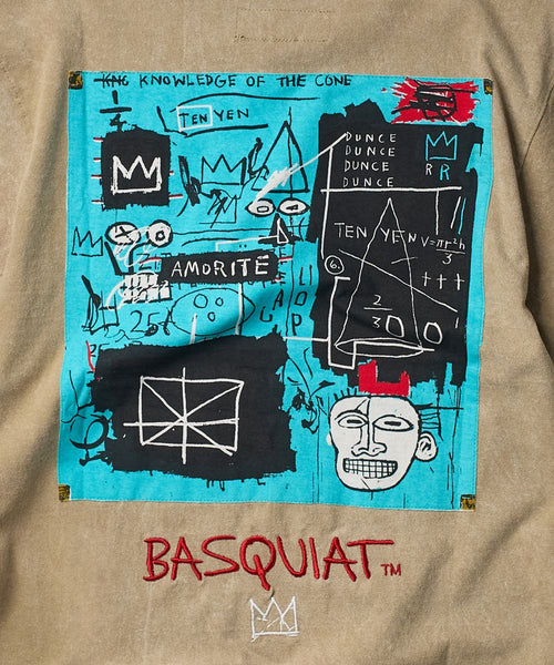 Men Khaki Reason Brand Basquiat Equals Pi Tee