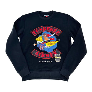 MEN BLACK TUSKEGEE CREW NECK