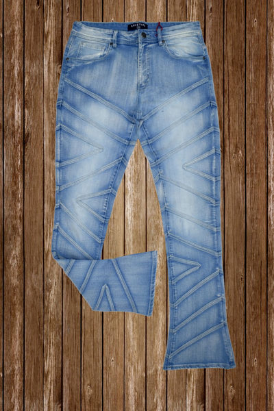 Men Lt Blue Charlie Stacked Jeans