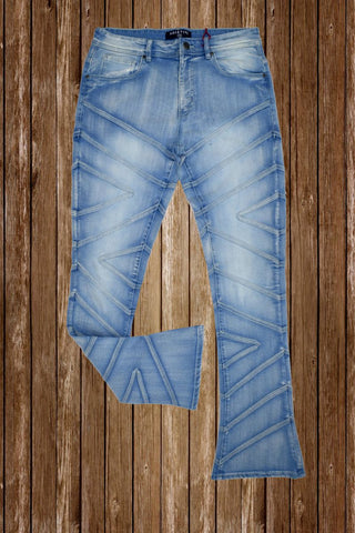 Men Lt Blue Charlie Stacked Jeans