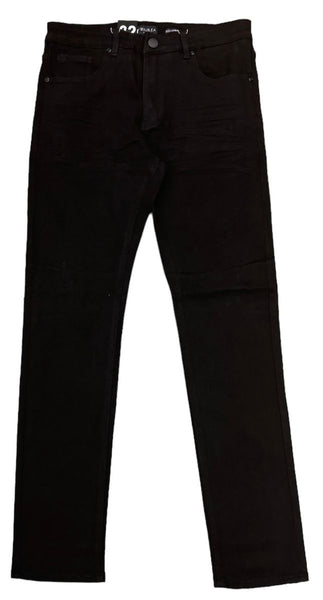 MEN JET BLACK SLIM FIT DENIM