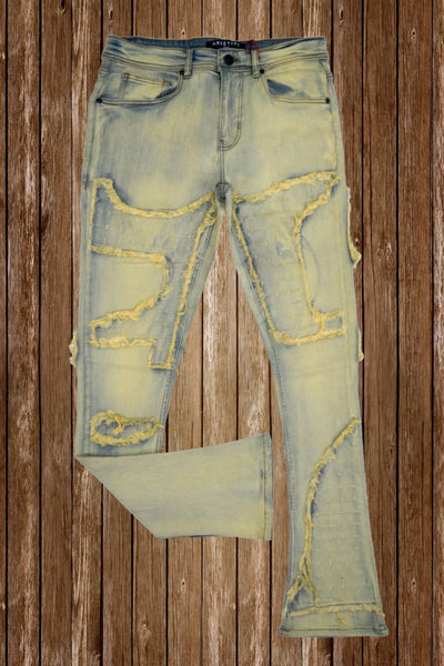 Kid's Vanilla Soho Stacked Jeans