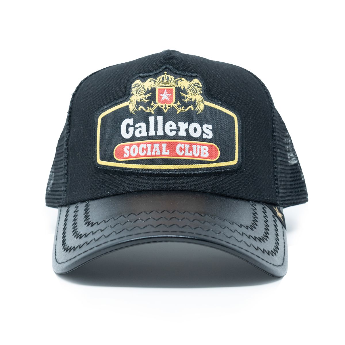 Men/ Women Black GALLEROS Trucker Hat