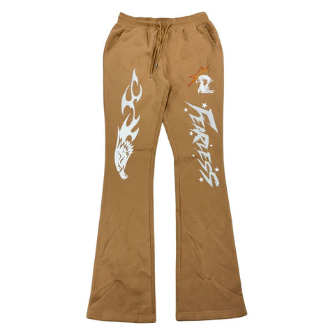 MEN TAN FEARLESS TOUR BLACK PIKE SWEAT PANTS