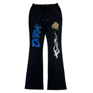 MEN BLACK HELL OR HIGH WATER SWEAT PANTS