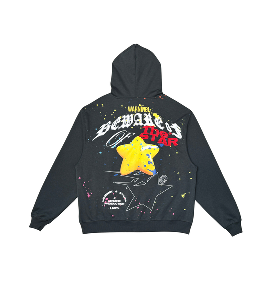 Men Black The Star Hoodie