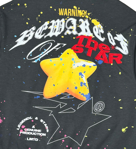 Men Black The Star Hoodie