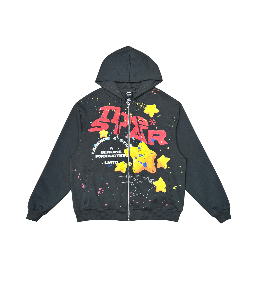 Men Black The Star Hoodie