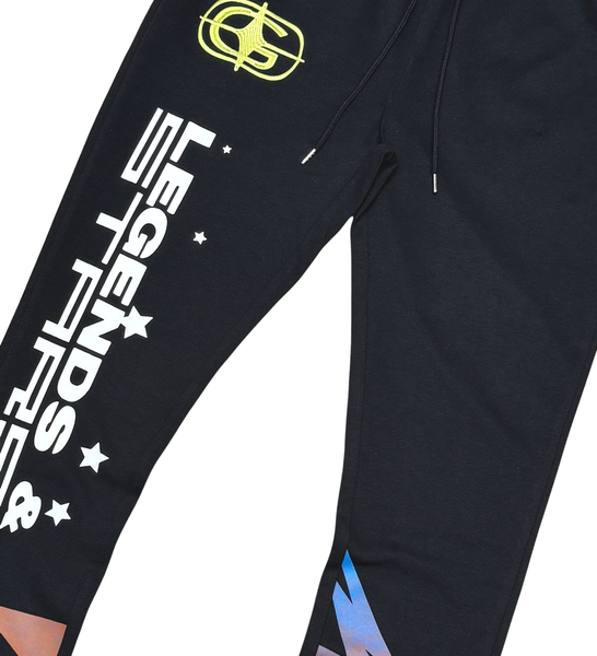 Men Black/ Blue Legends & Stars Genuine Pants