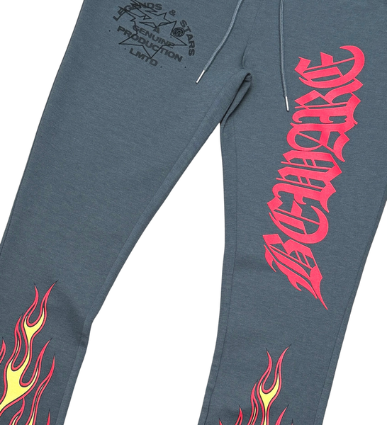 Men Grey Beware Genuine Pants