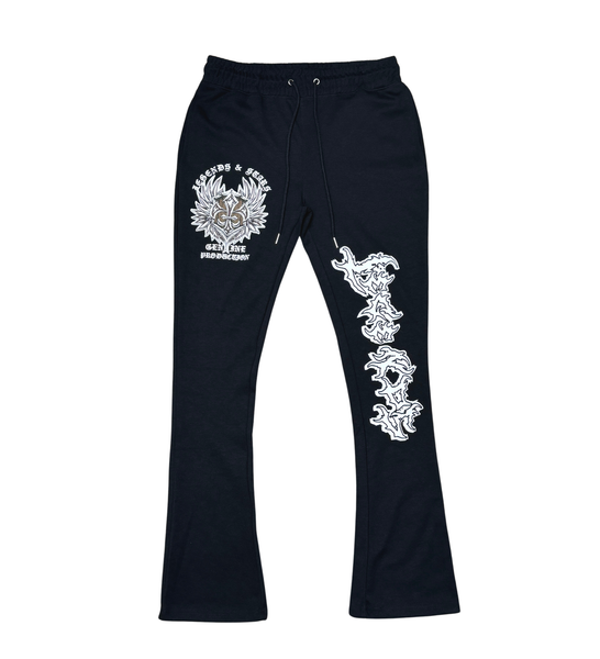 Men Black Legends Genuine Pants