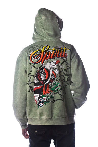 Men Sage Spirit Dissorder Full Zip Hoodie