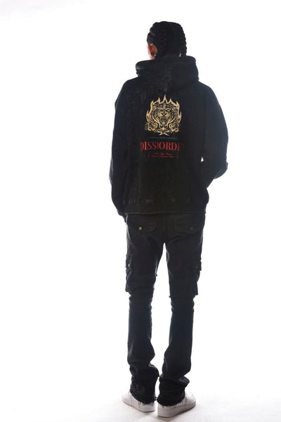 Men Black Ready For War Dissorder Hoodie