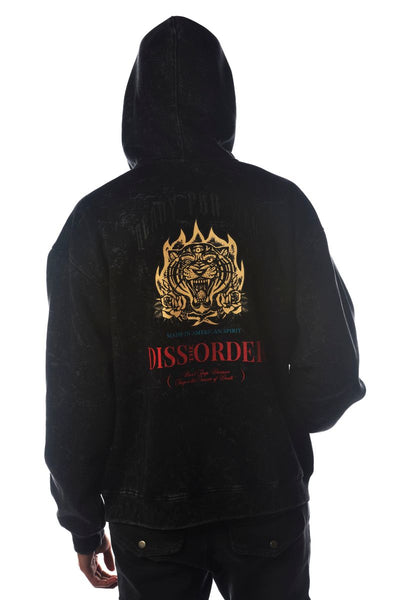 Men Black Ready For War Dissorder Hoodie