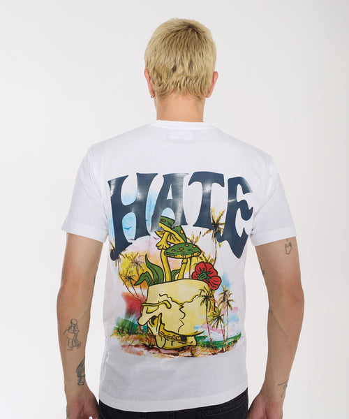 Men White Love Hate Tee