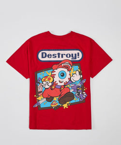 MEN RED DESTROY TEE