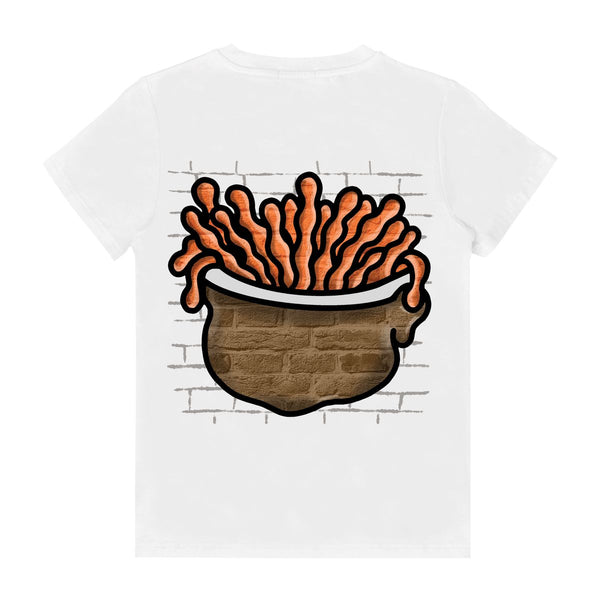 BOYS WHITE BIG FACE GRAPHIC TEE