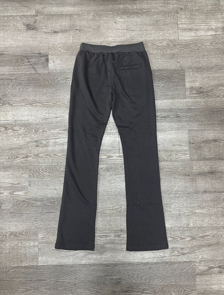 MEN BLACK "FLY EAST" F-TERRY STACKED PANTS